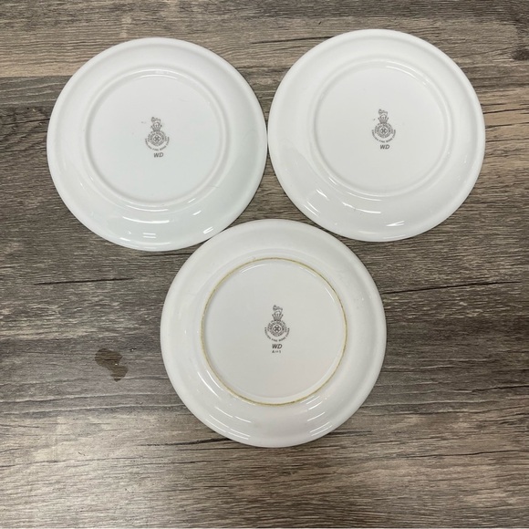 Set of 3 Royal Doulton WD A081 4.75” Bread Plates – Fine Bone China England - Picture 8 of 8